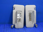 15-20 Honda Fit Right Left Sun Visor Shade Gray Pair Set w/ Mirrors OE