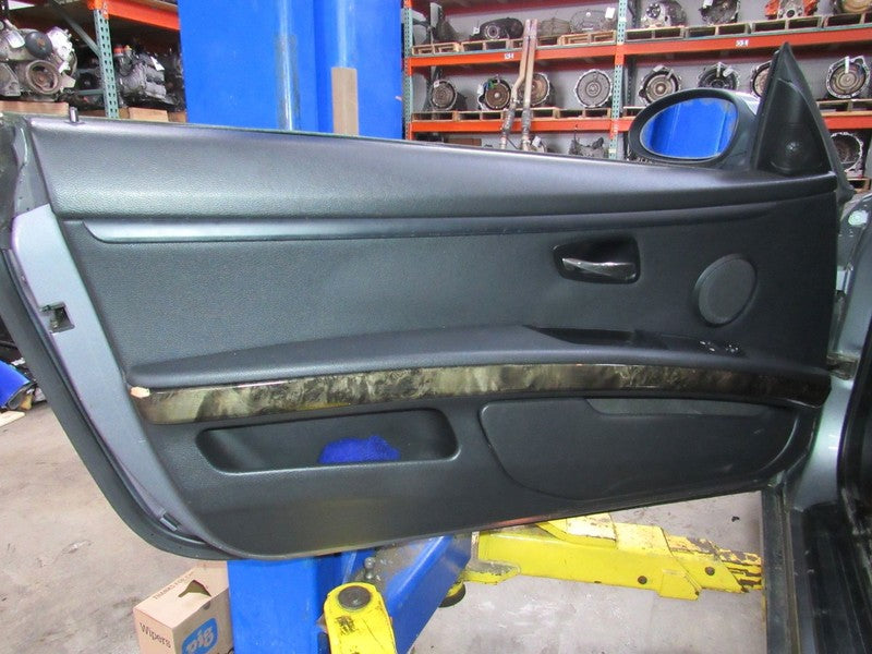 07-13 BMW 335 E92 Left LH Driver Front Door Trim Panel Black TRIM DAMA