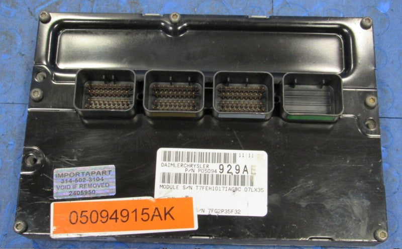 PLUG & PLAY 07 Magnum Charger Police 3.5L Engine Computer ECU 05094915