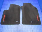 12-19 Fiat 500 Abarth Left Right Carpeted Floor Mat Set Pair Black Gen