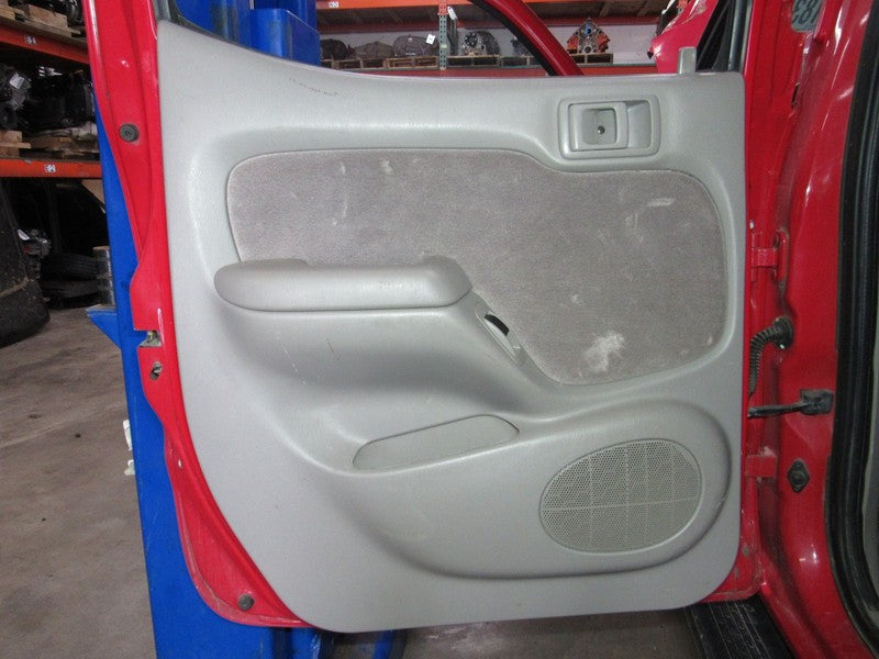 01-04 Tacoma Crew Cab Left LH Driver Side Rear Door Trim Panel Gray FK