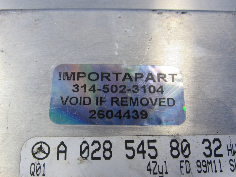 00 Mercedes C230 W202 ECU ECM PCM Engine Control Unit Computer 0285458