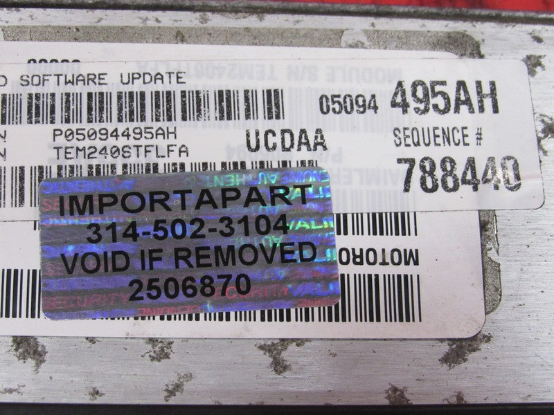 PROGRAMMED PLUG & PLAY 07 Dodge Ram 5.7 Hemi AT ECM 05094495AH 495 PRO