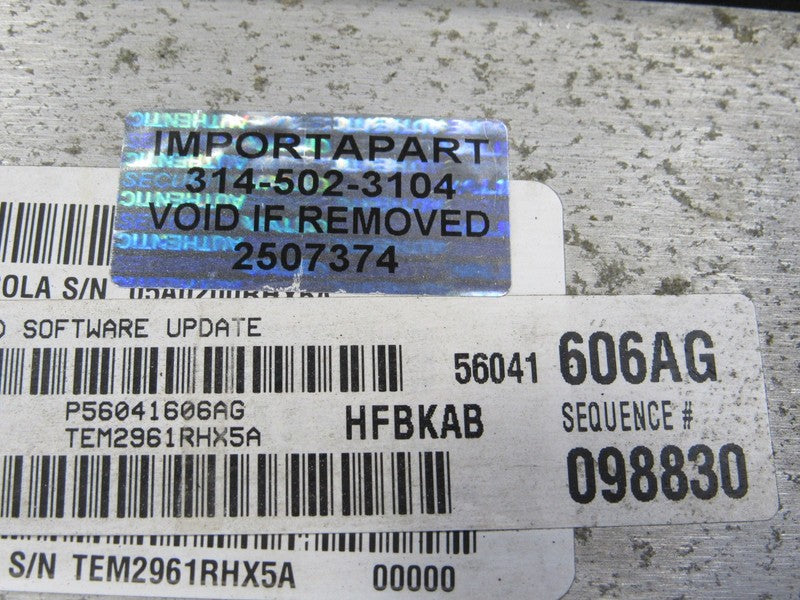PLUG & PLAY 02 Jeep Liberty KJ 3.7L AT Engine Computer ECU 56041606 PR