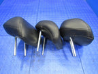 12-13 Honda Civic Si Coupe Rear Row Seat Headrest Head Rest Black Leat