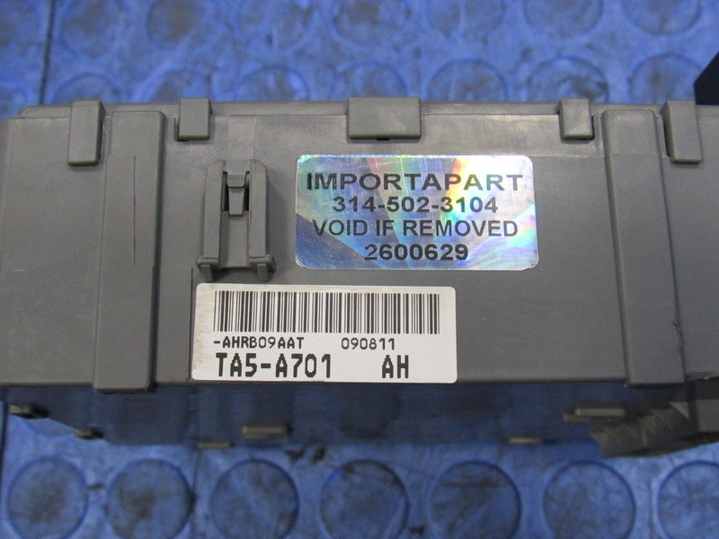 08-10 Honda Accord EX-L Sedan AT Cabin Interior Fuse Relay Box TA5-A70