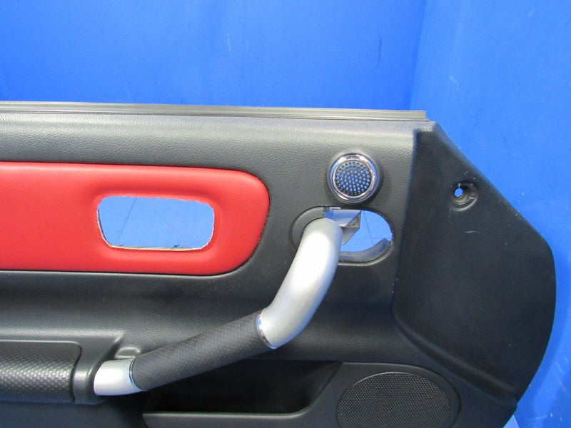 03-05 Toyota MR2 Spyder MRS Left LH Driver Interior Door Panel Red Lea