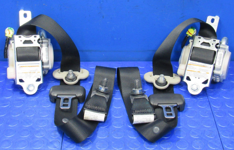 16-21 Honda Civic Sedan Front LH Driver RH Passenger Seat Belt SET Bla