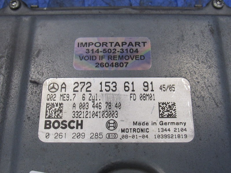 08 Mercedes ML350 R350 ECU ECM PCM Engine Computer UNLOCKED 272 153 61