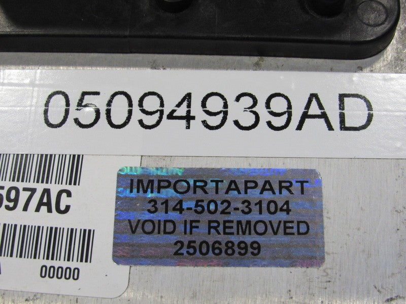 PROGRAMMED PLUG & PLAY 06 Jeep Liberty KJ 3.7L AT ECM 05094939AD 939 P