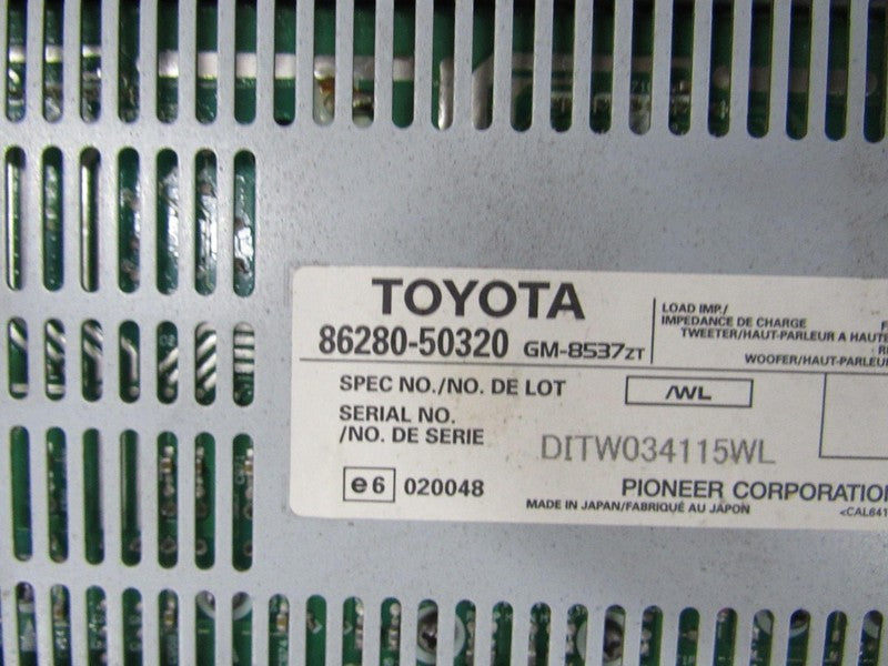 04-06 Lexus LS430 AM FM Radio/Stereo Amplifier AMP P/N 86280-50320