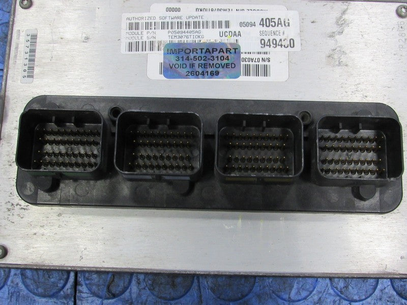 PROGRAMMED PLUG & PLAY 07 Dodge Ram 5.7 Hemi 4x4 ECM 05094405AG 405 PR
