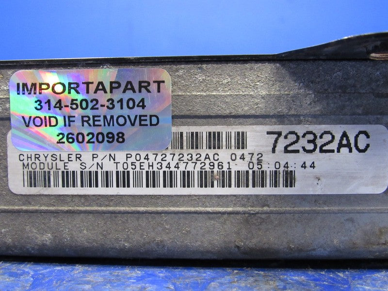 98 Caravan Voyager 3.0L V6 ECU ECM PCM Engine Computer Control 0472723