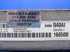 PROGRAMMED PLUG & PLAY 01 Stratus Sebring 2.7L ECU PCM 04896040AI 040 