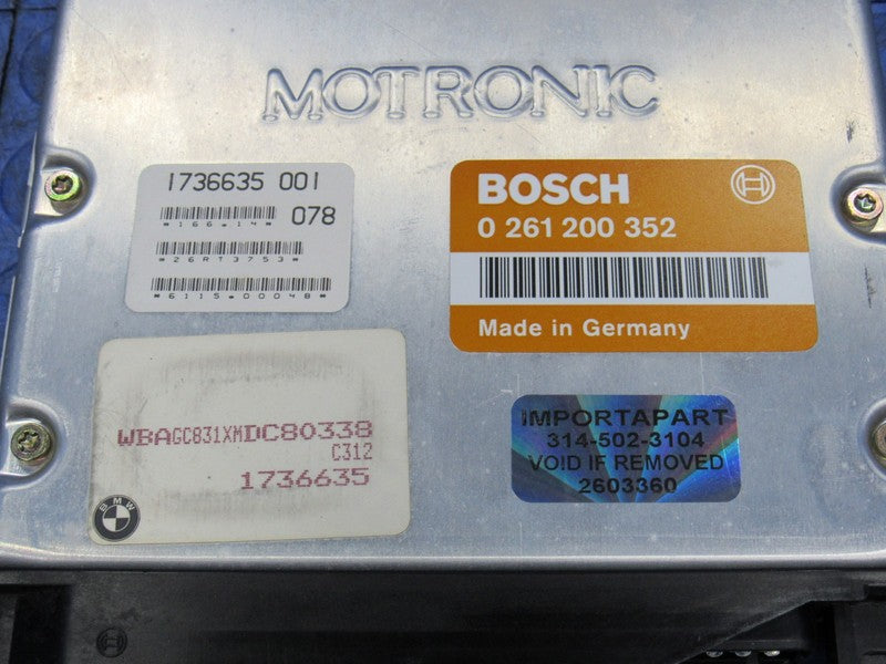 91-92 BMW 750iL 850i M70B50 DME ECU ECM PCM Engine Computer 0 261 200 