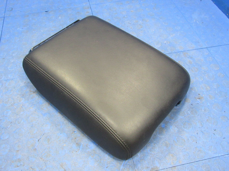 13-17 Infiniti JX35 QX60 Center Console Lid Armrest Arm Rest Black Lea