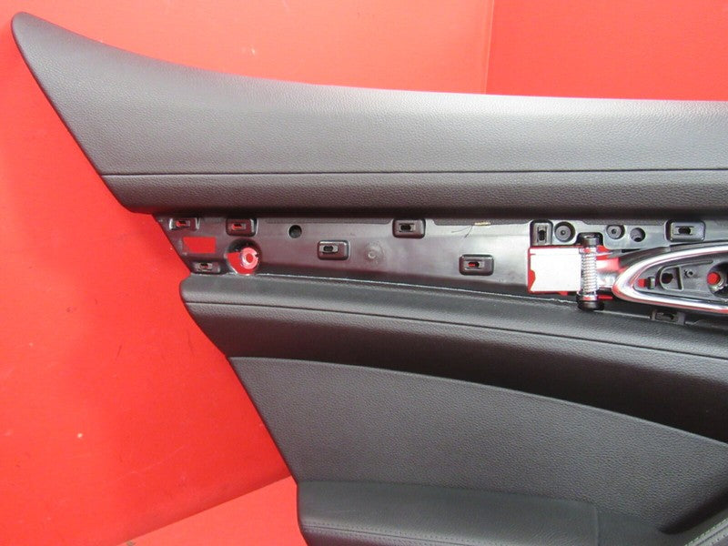 10-16 Porsche Panamera Rear Driver Left Interior Door Panel Bose Black