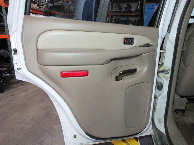 03-06 Yukon Left LH Driver Side Rear Door Trim Panel Neutral