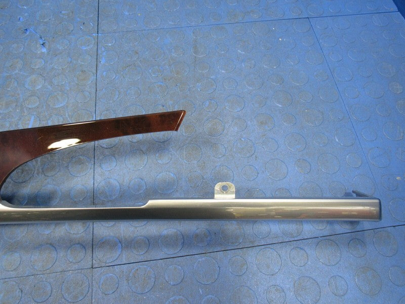 10-16 Porsche Panamera Rear Left Inner Door Panel Finish Trim Dark Wal