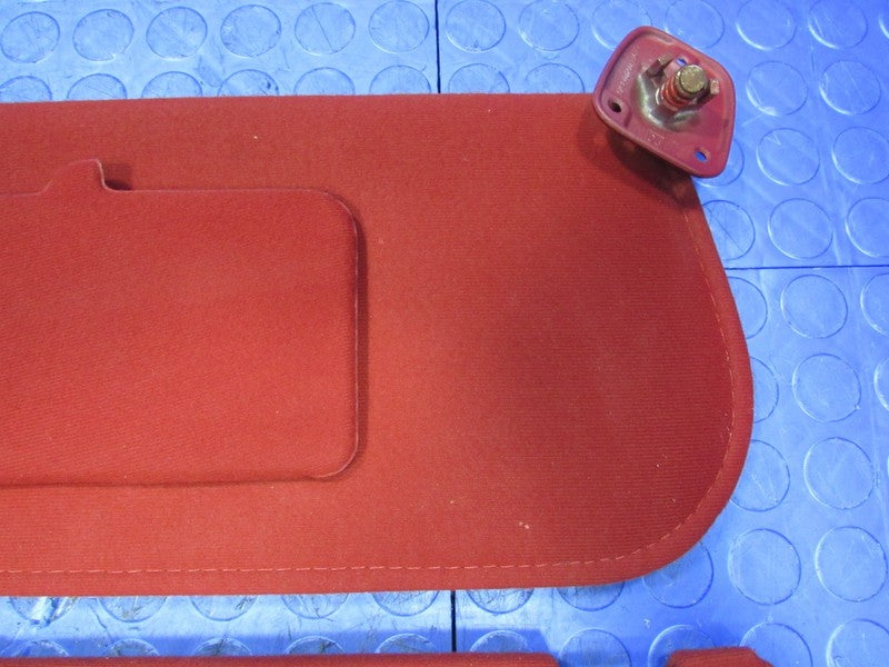 87-96 F150 F250 F350 Bronco Right Left Sun Visor Shade Red Pair Set 54