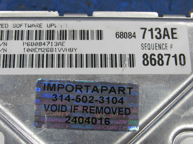 PROGRAMMED PLUG & PLAY 12 Dodge Charger 3.6 RWD AT ECM 68084713AE 713 