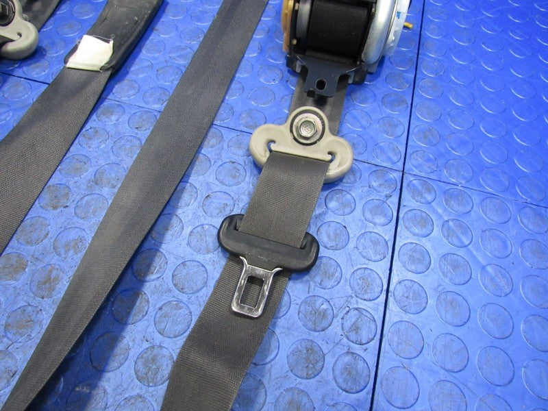 09-13 Honda Fit Front Driver Passenger Seat Belt Retractor Set Black 7