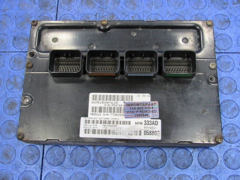PROGRAMMED PLUG & PLAY 04 Pacifica 3.5 FWD ECM 333 04748333AD PROG 694