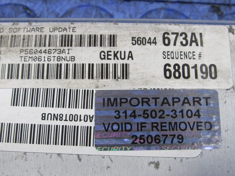 PROGRAMMED PLUG & PLAY 06 Jeep Commander 3.7L AWD ECM 56044673AI 673 P