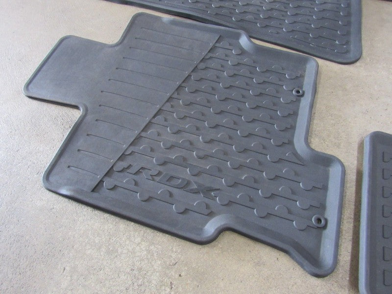 07-12 Acura RDX Original Accessory Black Rubber All Season Floor Mats 