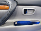04-07 Lexus LX470 UZJ100 Rear Left LH Driver Door Panel Grey Leather 2