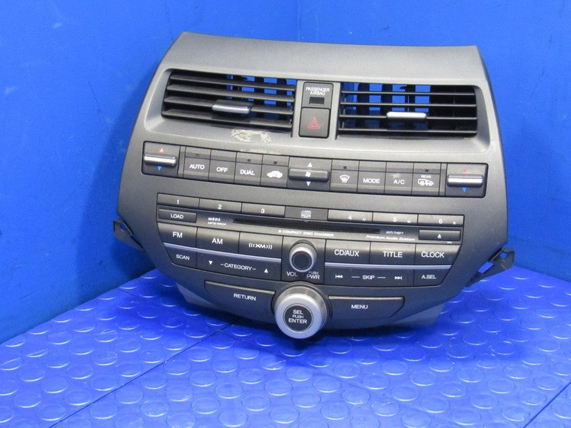 08-09 Honda Accord Sedan Audio Unit Radio Receiver Stereo XM 6 Disc AU