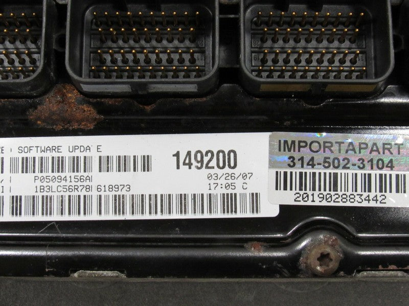 PROGRAMMED PLUG & PLAY 07-08 Sebring Avenger ECM Computer 05094156AI 1
