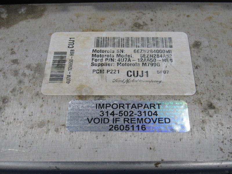 04 Ford F150 4.6L 4x2 ECU ECM PCM Engine Computer CUJ1 4U7A-12A650-HEB
