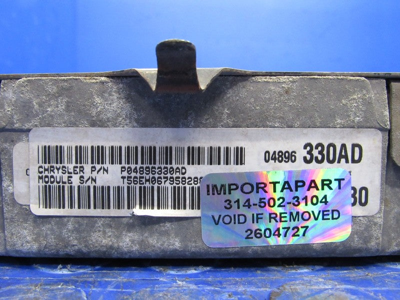 PROGRAMMED PLUG & PLAY 99 Stratus Breeze 2.0L ECU PCM 04896330AD 330 P