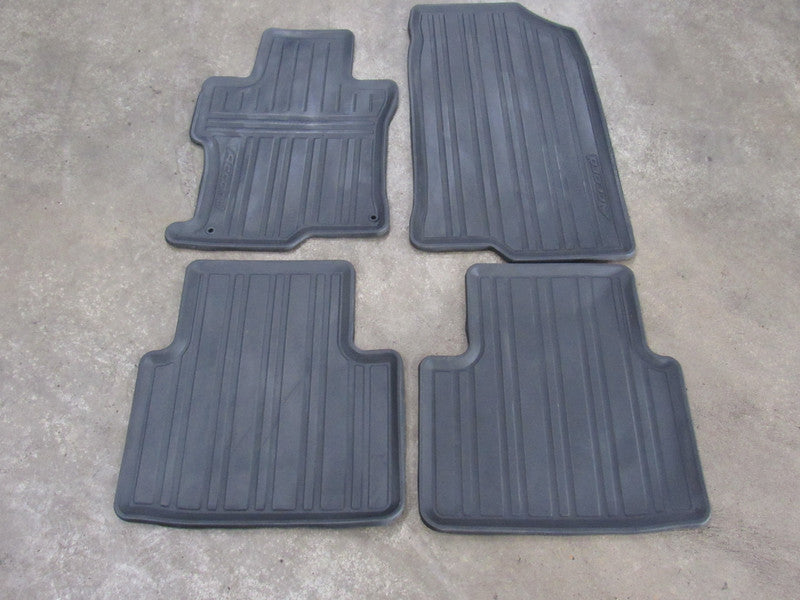 08-12 Honda Accord Sedan Accessory Black Rubber All Season Floor Mats 