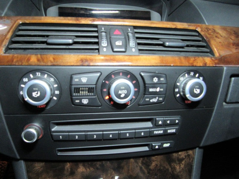 08-10 BMW 528 535 550 AC Heater Climate Control Panel
