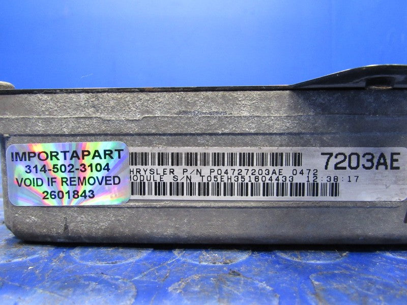 97 Caravan Town and Country Voyager 3.0L ECU ECM PCM 203 04727203AE 18