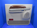 00-02 Ford Excursion Rear Left Driver Inner Door Panel Wood Beige 6737