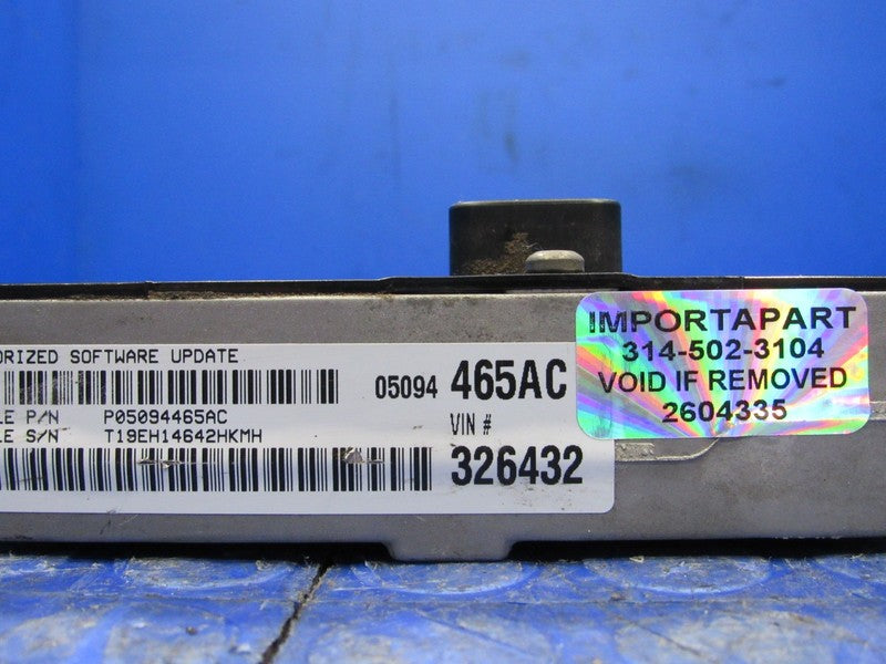 PROGRAMMED PLUG & PLAY 05 PT Cruiser 2.4L Turbo HO ECM 05094465AC 465 