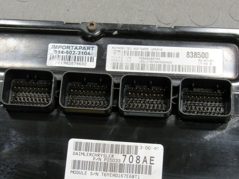 PROGRAMMED PLUG & PLAY 07-08 Sebring Avenger 3.5L ECU 05094857AE 857 P