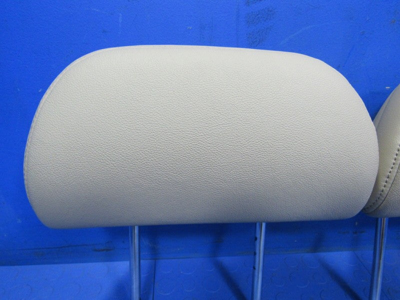 08-13 Toyota Highlander Second Row Rear Seat Headrests Tan Leather Set