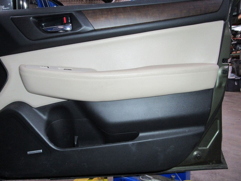 15-16 Outback Right RH Passenger Side Front Door Trim Panel Tan