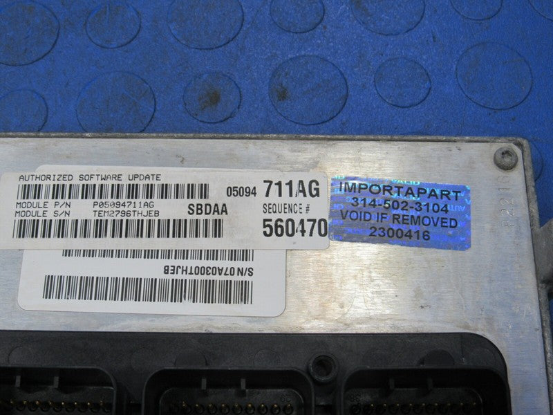 07 Dodge Durango 5.7L Hemi ECU ECM PCM Engine Computer 711 05094711AG 