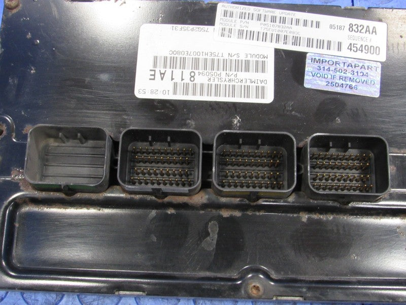 PROGRAMMED PLUG & PLAY 07 Magnum 300C 5.7L RWD ECM 05187832AA 832 PROG