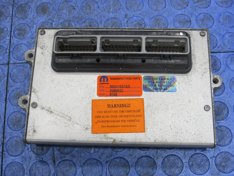 PROGRAMMED PLUG & PLAY 00 Jeep Grand Cherokee 4.0L ECM 56041637AG 637 