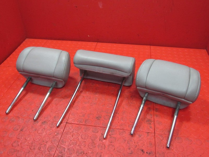 09-11 Honda Pilot Middle Row Seat Headrests Head Rest SET Gray Leather