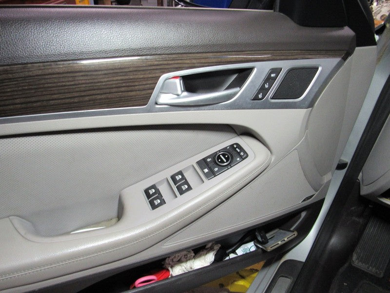 15-17 Genesis G80 Left LH Driver Side Front Door Trim Panel Gray W/O S
