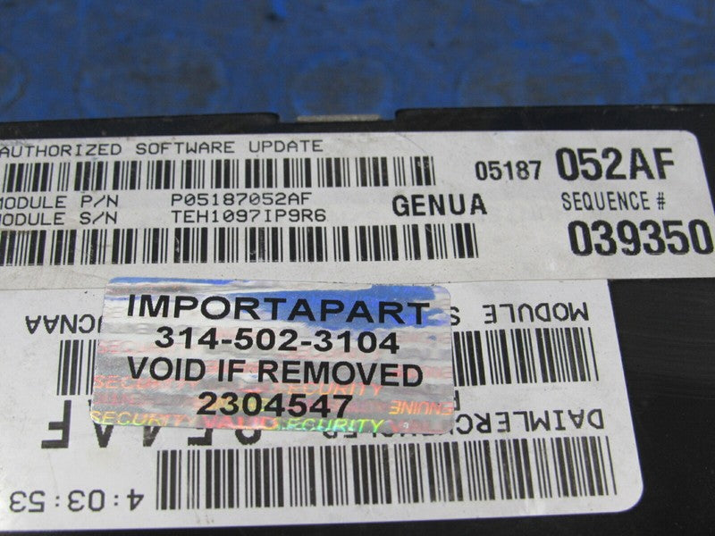 PLUG & PLAY 07 Jeep Commander 5.7L 4X4 Engine Computer ECU 05187052 PR