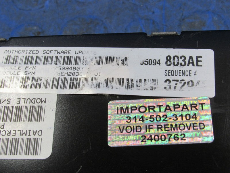 PLUG & PLAY 07 Chrysler 300C Magnum 5.7L Engine Computer ECU 05094803 