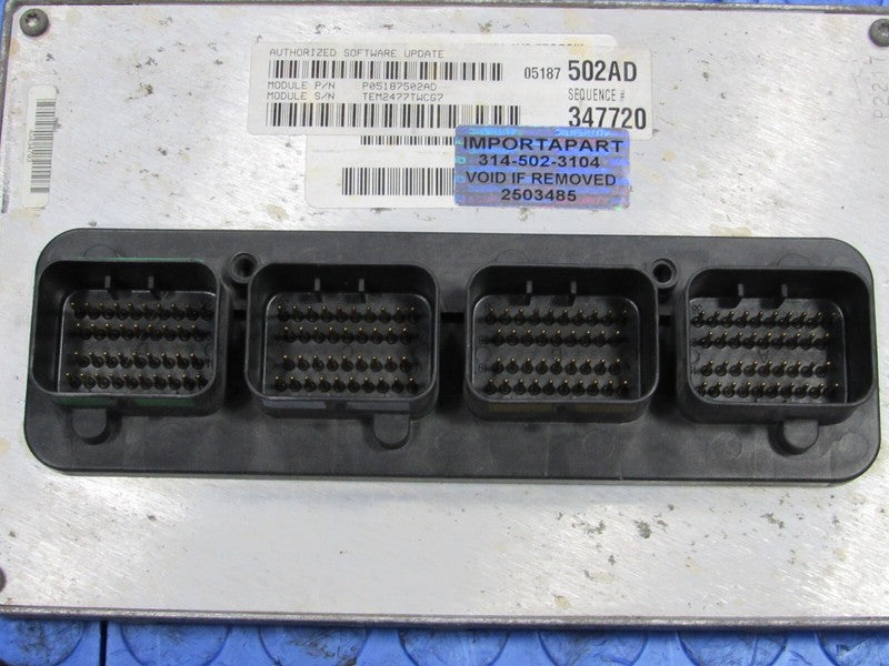 PROGRAMMED PLUG & PLAY 08 Dodge Durango 4.7L V8 4x4 ECM 05187502AD 502